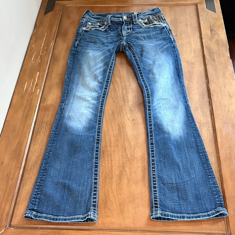 Miss Me MidRise Boot Jeans in Classic Blue Size 25